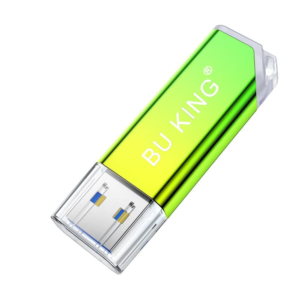 BU KINGUSB3.0 Colorful Gradient USB Flash Drive 32GB Pen Drive Flash Drives Disk USB Memory Stick Gift-Gradient Yellow Green