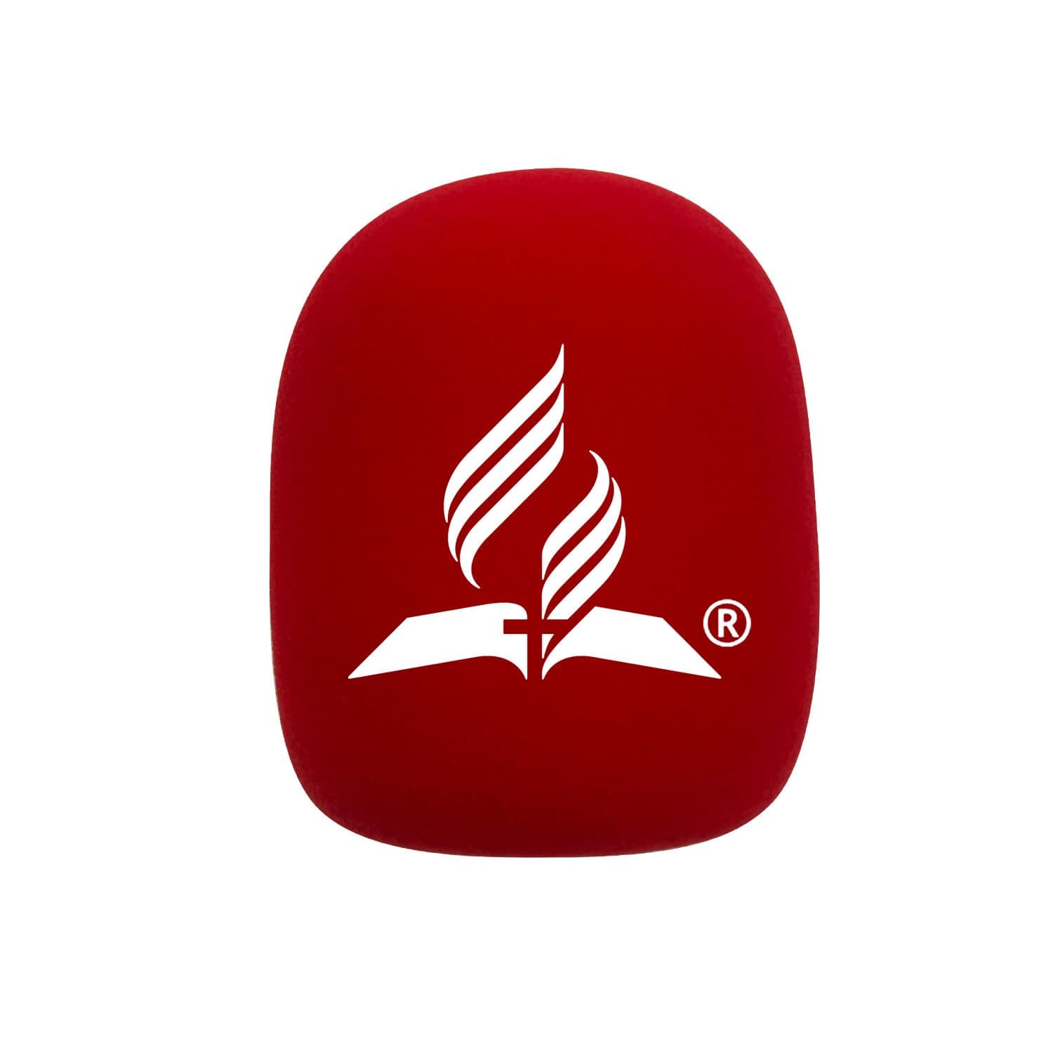 Customized Flocking Microphone Sponge Printing Logo Covers Mic Windscreen Foam Windshield For RODE Wireless GO II (Red)