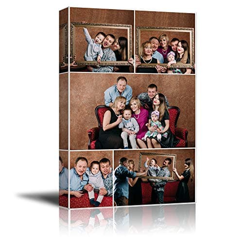 NWT Custom Canvas Prints with Your Photos Collage Idea, Personalized Canvas Pictures for Wall to Print Framed 14x11 inches