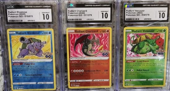 One Random 9.5/10 Gem Mint Graded and Authenticated Encased TCG Card (Perfect for Display)