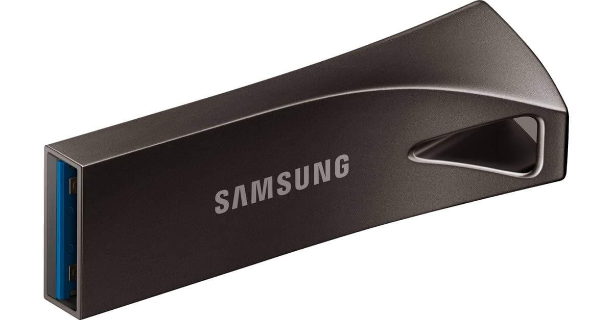 BAR Plus 64 GB Type-A 200 MB/s USB 3.1 Flash Drive Titan Grey (MUF-64BE4)