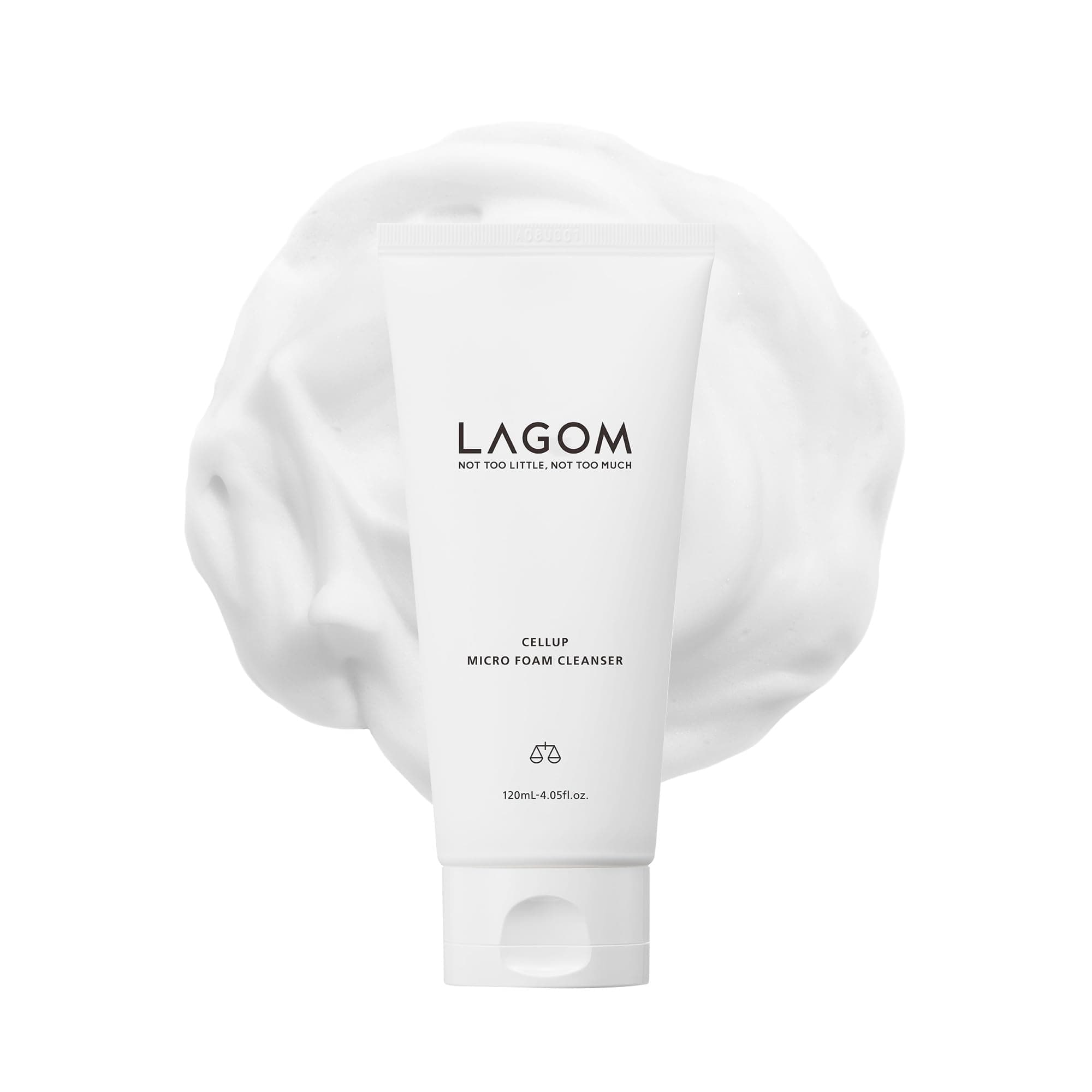 [LAGOM] CELLUP MICRO FOAM CLEANSER, 120ml-4.05fl.oz., Deep-cleansing, Fine-dust Cleansing, Residue Free, Hydrating Cleanser