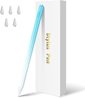 Stylus Pen for iPad 11th/10th/9th Generation,Fast Charge Apple Pencil Alternative,Palm Rejection,Tilt Sensitivity,Compatible with iPad 11/10/9/8/7/6th,Pro M4/13''/12.9"/11", Air M3/M2/5/4/3, Mini 6/5