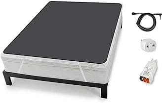 Earthing Grounding Mattress Cover for Bed (King Size), Like grounding Sheets for , Improve Sleep with Clint Ober's Products (Also in Cal King, Split King, Queen, Full, Twin, Twin XL) Black
