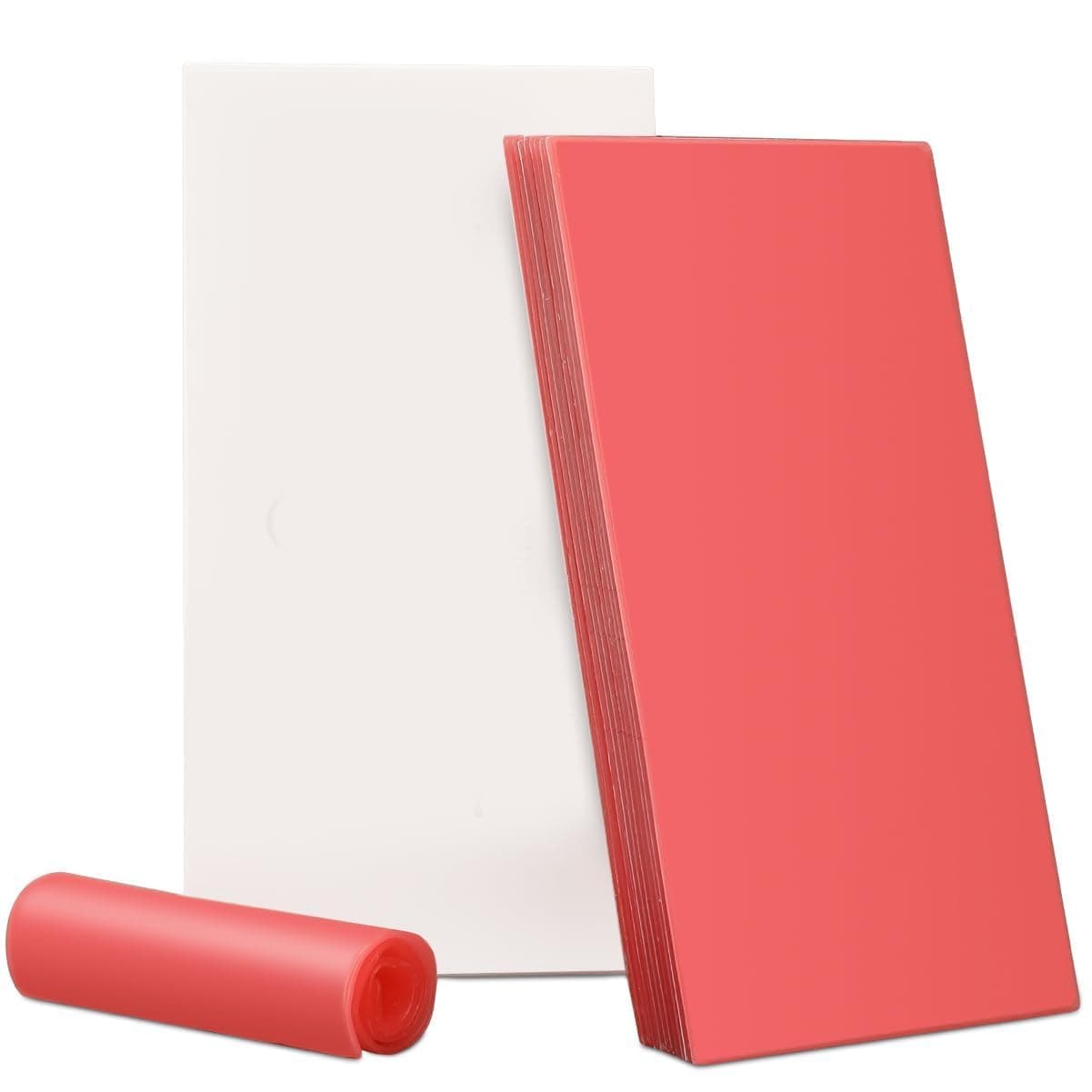 20PCS Dental Base Plate Wax, Cannot be used for dentures Red Utility Bite Wax Sheets Casting Wax Sheet Dentist Dental Lab Supply Modeling