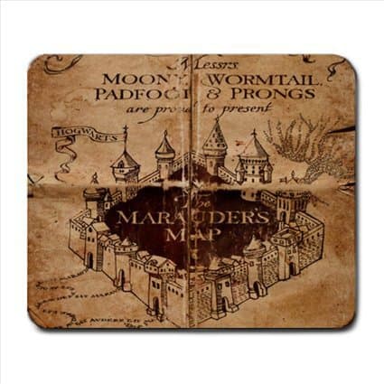Maurader Map Harry Potter Mousepad Mouse Mat