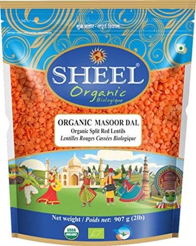 Sheel Organic Masoor Dal 2 lbs