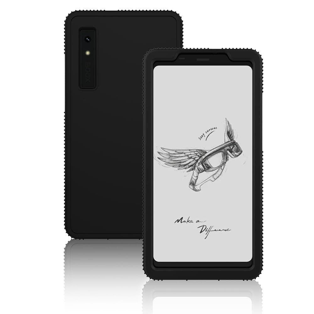 INSOLKIDON Compatible with Onyx Boox Palma tablet Case, Full Coverage Ultra Slim Silicone Shockproof Lightweight Cover Case (Black)
