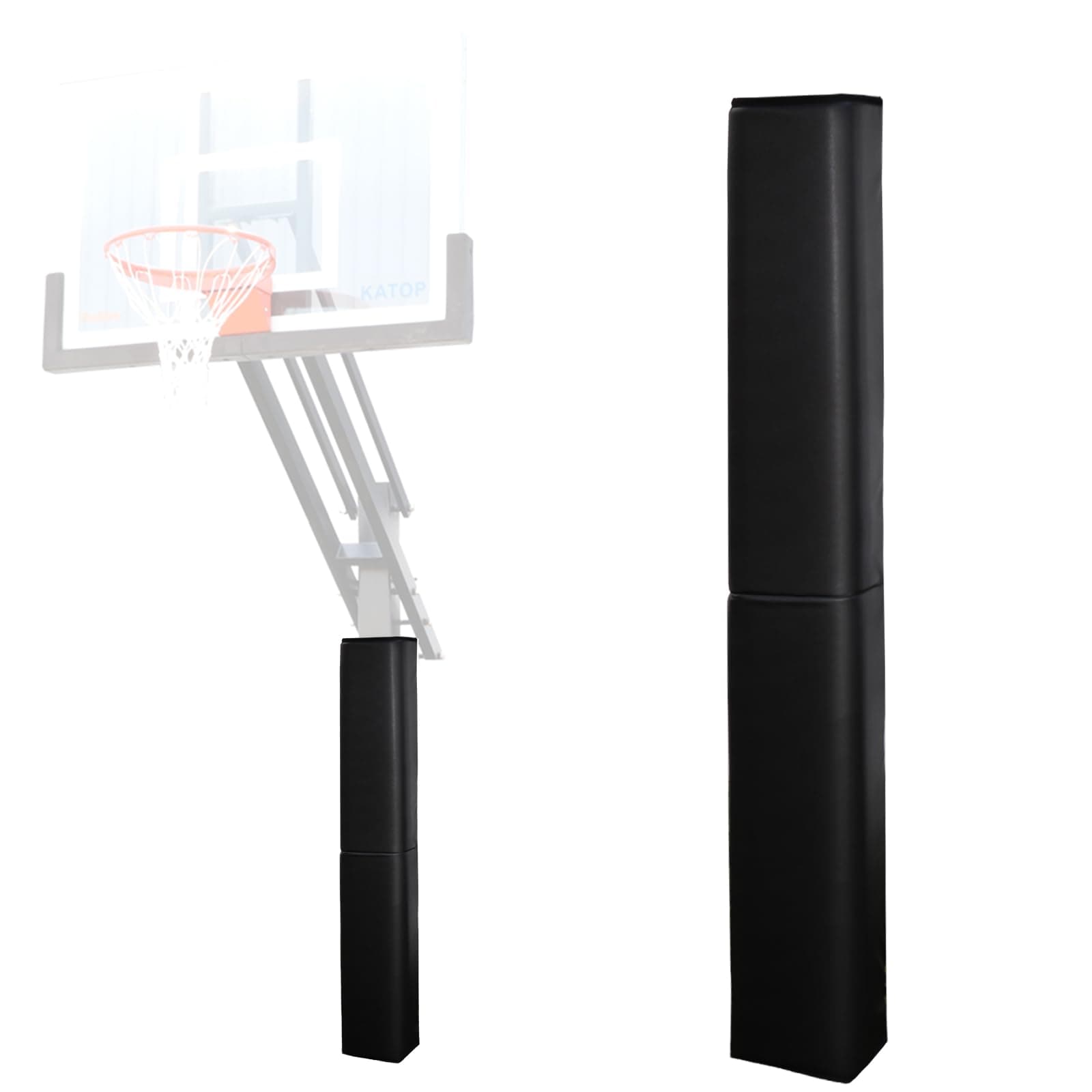Square Basketball Pole Pad, Heavy Duty Protective Pole Padding Fits 5"x5", 6"x6" Pole&Base, Durable UV-Resistant Waterproof Basketball Hoop Padding for Player Safety Outdoor and Indoor