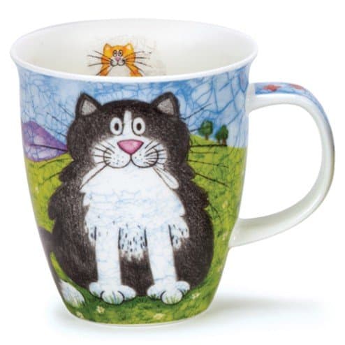 Dunoon Mugs Nevis Happy Cats (Black)