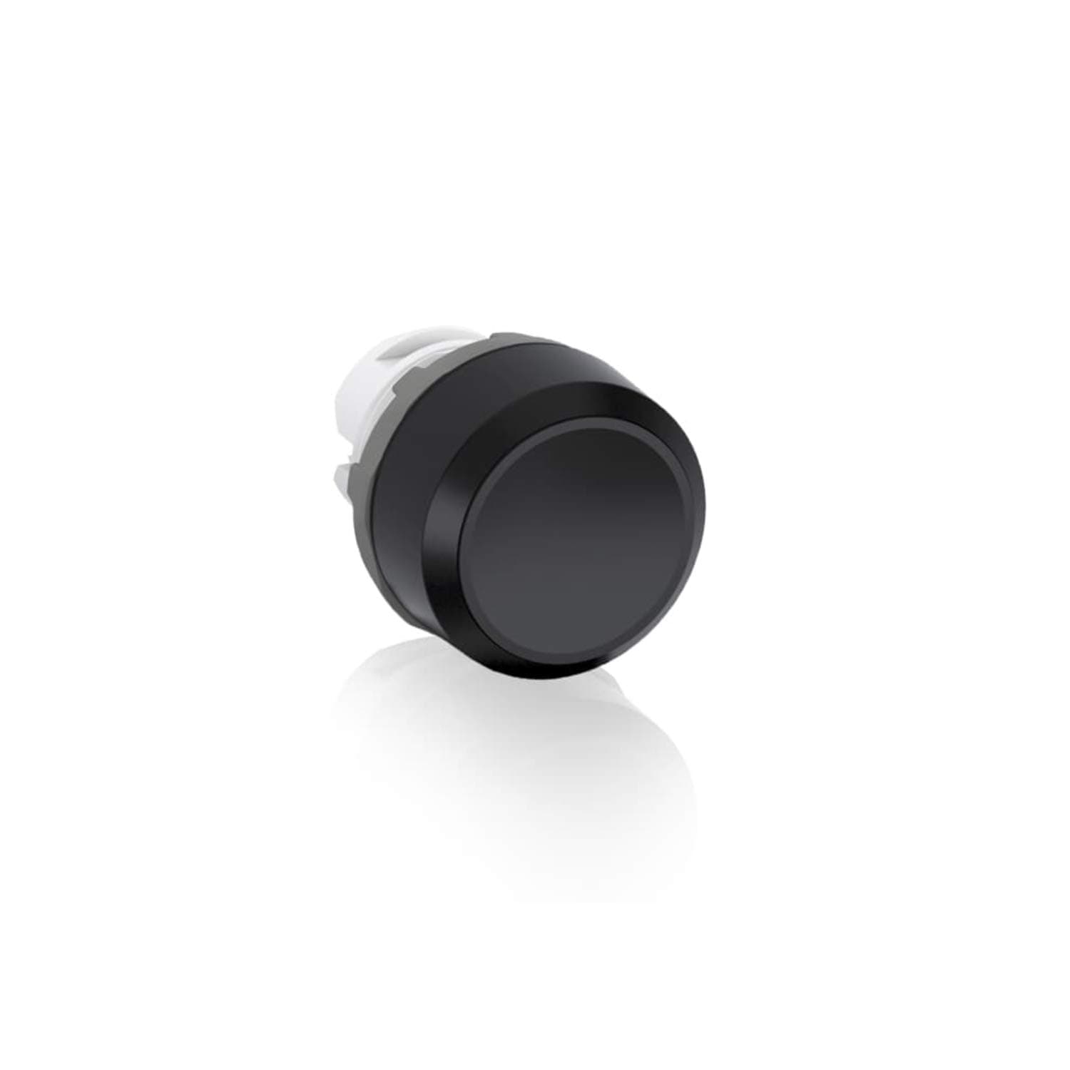 ABB MP1-10B Modular Pushbutton, Momentary, Flush, Black, Non-Illuminated, Black plastic, No Contact Block (ABB1SFA611100R1006)
