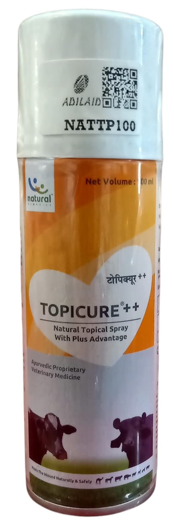 Topicure++ Natural Topical Spray with Plus Advantage Wound Solution (1 Pcs) 100 ml