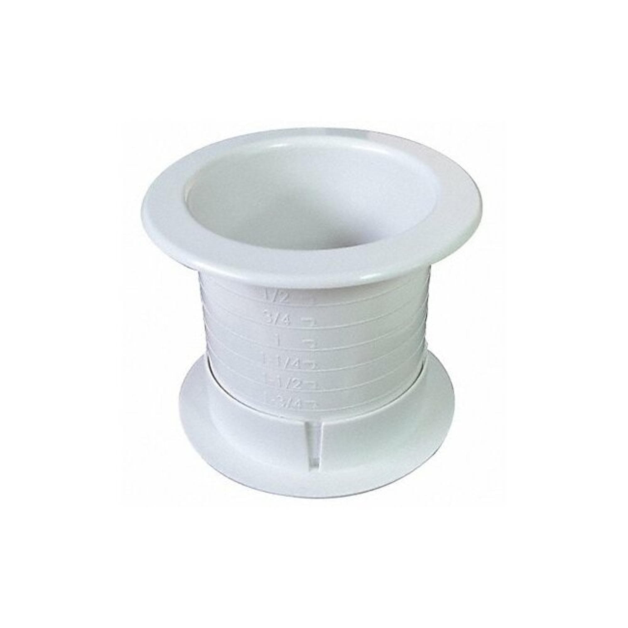Fast Cap, DUALLY 2.5 SINGLE WH, Dual Sided Grommet, Wht, 2.5In