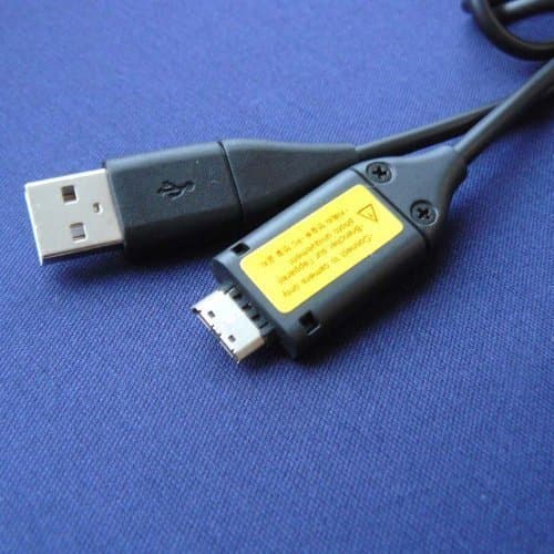 Samsung TL220 Digital Camera Compatible USB 2.0 Data Transfer Power Charger Cable Cord – SUC-C3/C5/C7 Model Compatible – 5 feet Black - Bargains Depot