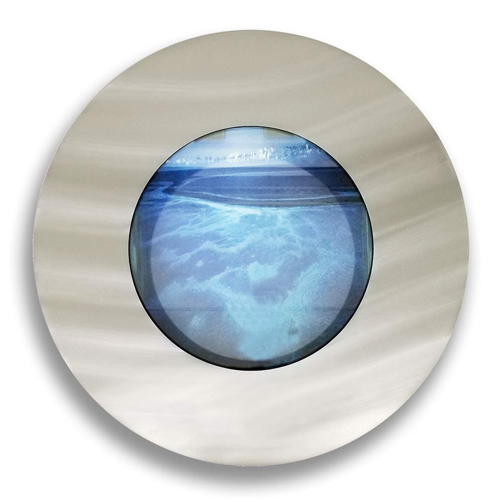 Aussie Aquariums AA-Porthole-BSILVER 2.0 Wall Mounted Aquarium Brushed Silver