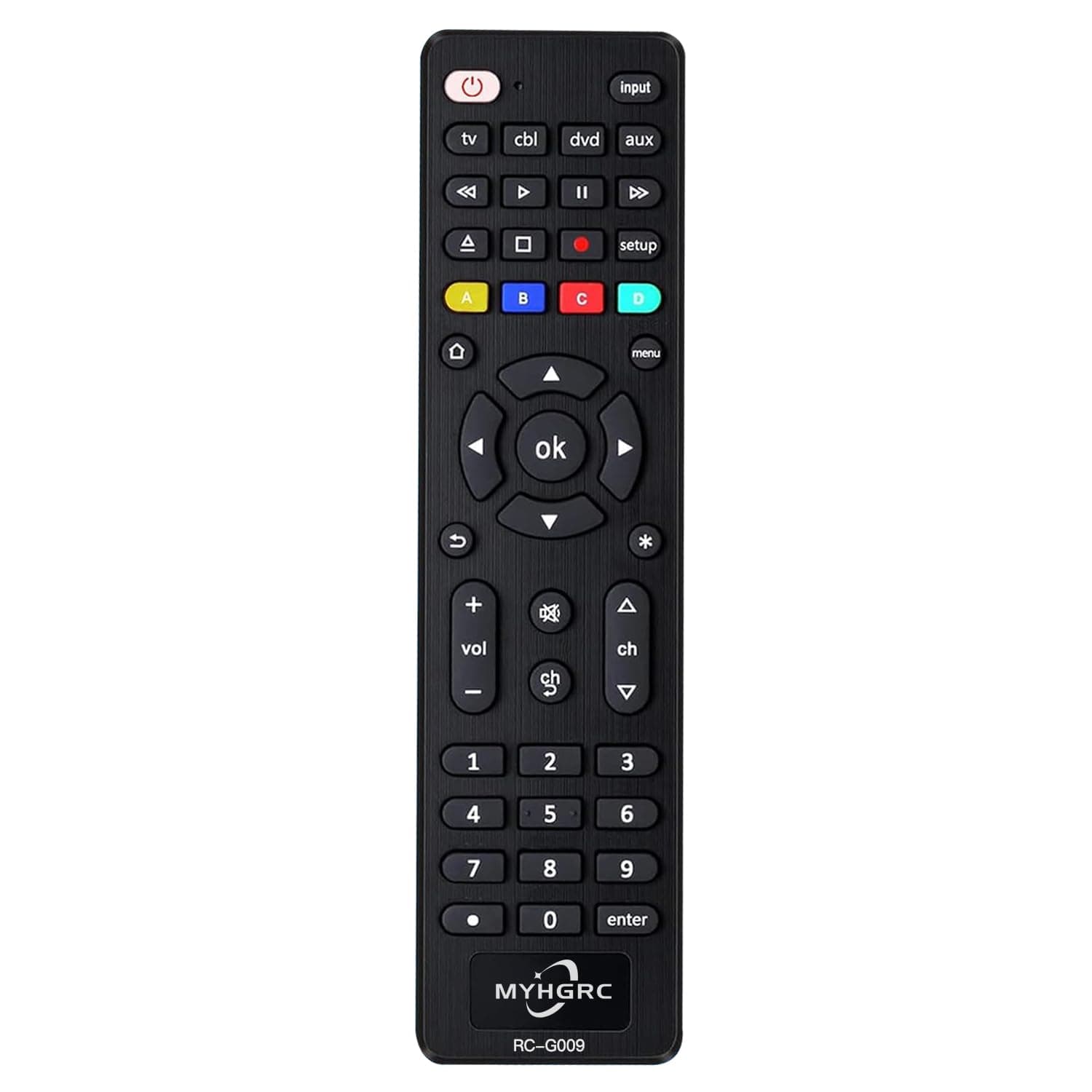 Universal Remote Control for All TVs, Blu-ray/DVD Players, Streaming Media Players, Soundbars, Cable Boxes and All Audio/Vido Devices - TV/DVD/AUX/CBL 4 in 1 Universal Remote Easy Setup