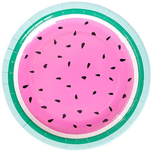 Watermelon Paper Plates | 10-Pack | Great for Summer/Fruit Themed Parties