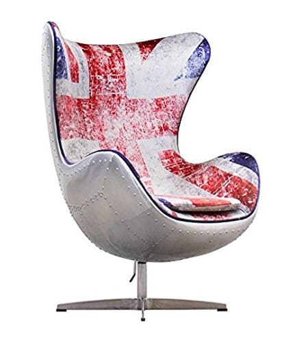 Union Jack Aviator AJ Egg Chair (Aluminium)
