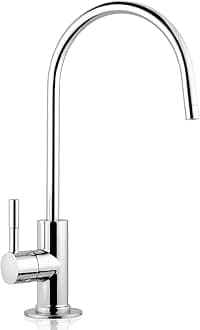 iSpring GA1-B Reverse Osmosis, Kitchen Bar Sink Lead-Free Drinking Water Faucet, Contemporary Style, High Spout, Chrome - 1/4"