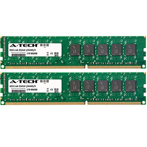 A-Tech 8GB KIT (2 x 4GB) For HP-Compaq Workstation Series z200 z200 (SFF) Z210 (ECC Unbuffered) Z420 (ECC Unbuffered) Z620 (ECC Unbuf. DIMM DDR3 ECC Unbuffered PC3-10600 1333MHz Single Rank RAM Memory