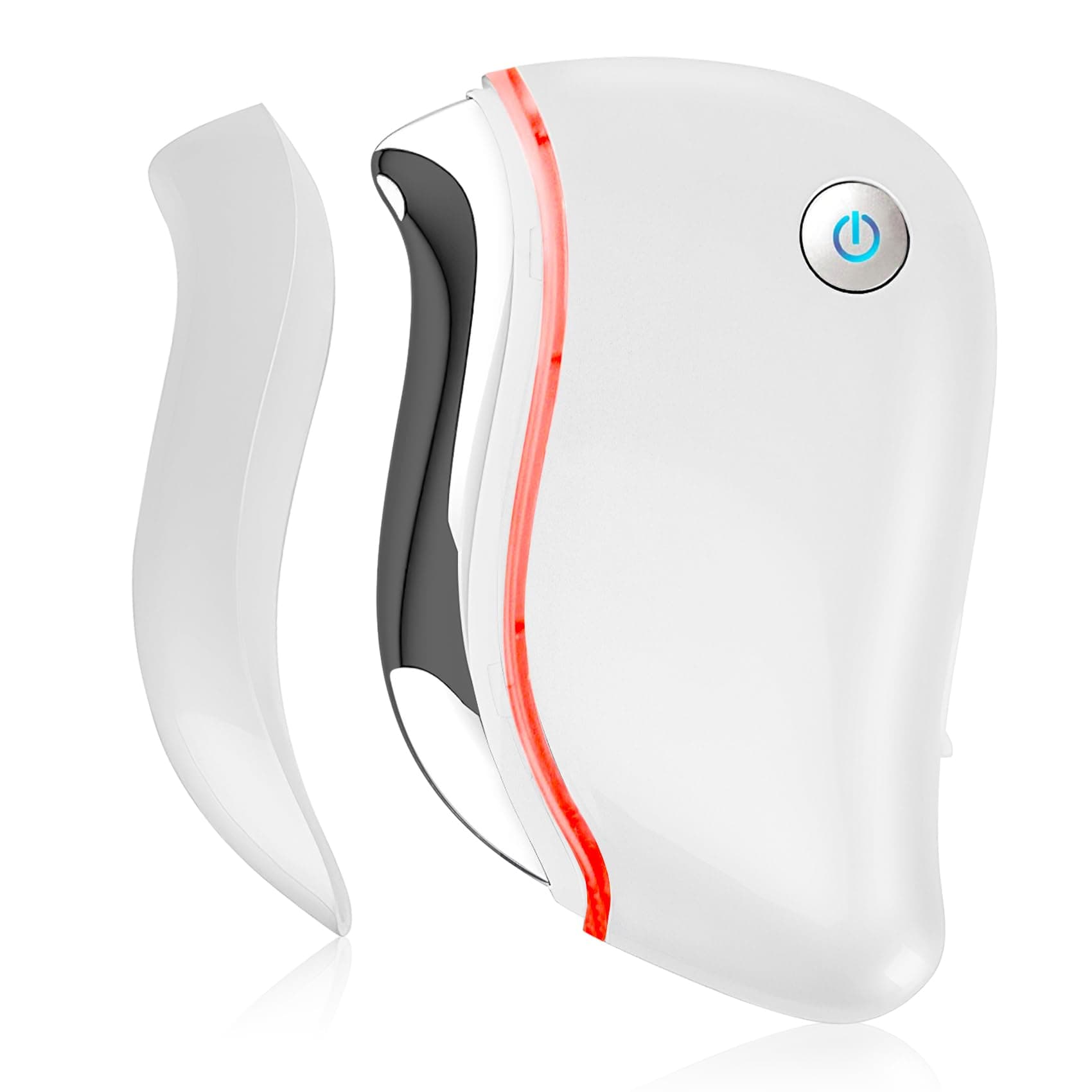 Aikertec Heat Electric Gua Sha Tool, 4-in-1 Multi-Function Face Massager, Facial, Double Chin, Awakening Skin, Deep Treatment