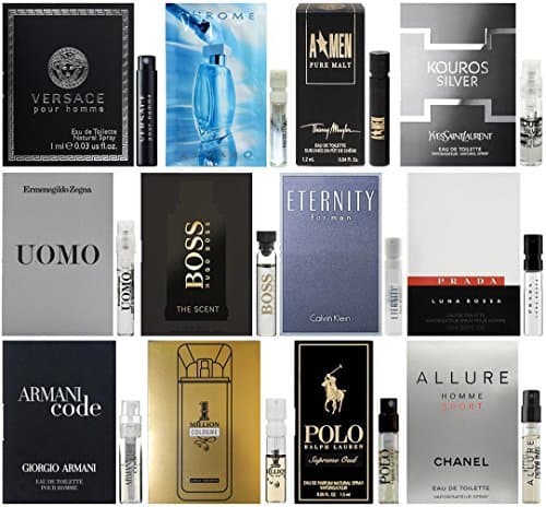 Men's Designer Fragrance Samples (12ct)