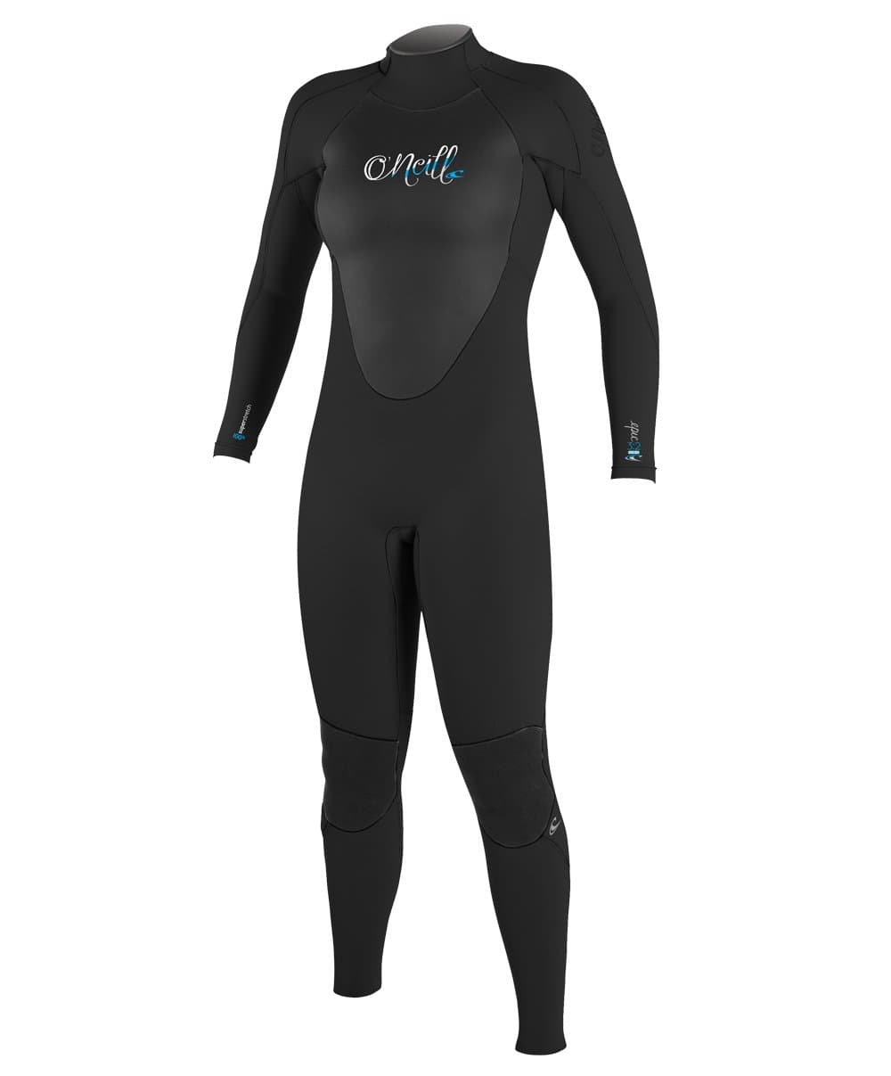 Women's Epic 4:3mm Back Zip Full Wetsuit, Durable Warmth with Good Flexibility for Surfing and All Water Activities