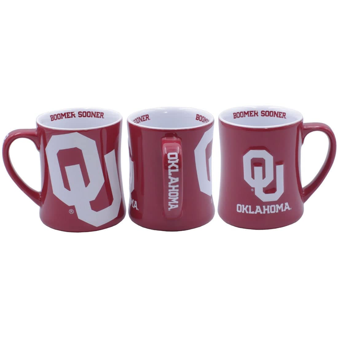 Oklahoma Sooners Ceramic 16oz Relief (3D) Mug Red