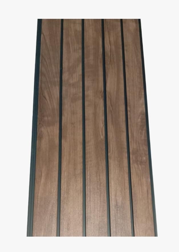 PDD wpc Wall ceilling luvars Panel (Brown 61X25.5X1 L W H Pack of 5 Piece)