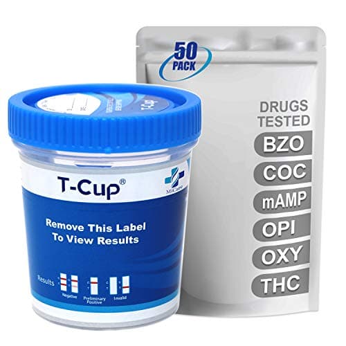 MiCare [50pk] - 6-Panel Multi Test Cup (BZO/COC/mAMP/OPI/OXY/THC) #MI-TDOA-564