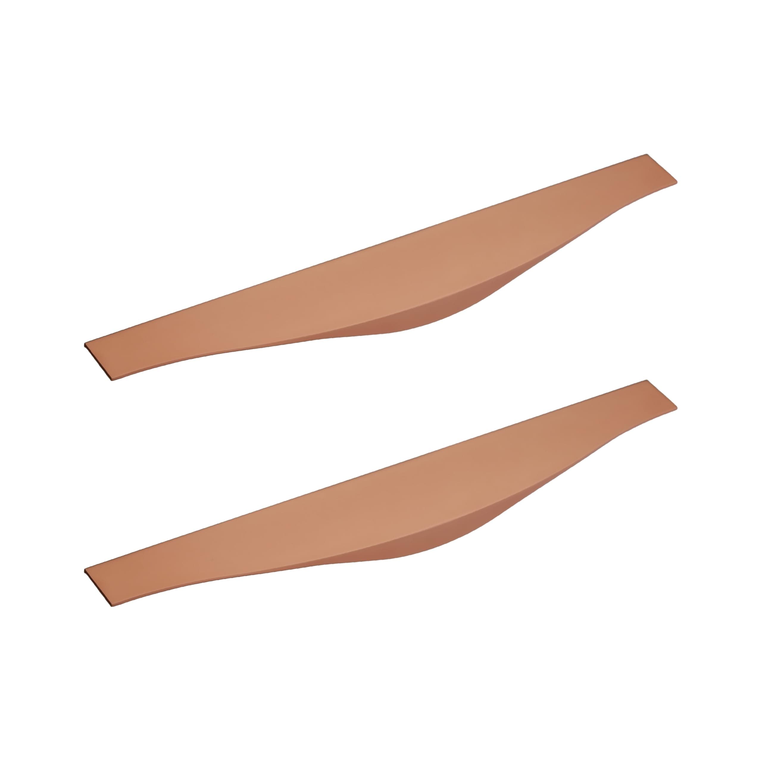 LAPO 3 Pack Elite 12 Inch Aluminum Kitchen Profile Handle, Drawer Handle for Kitchen, Cabinet Profile Handle, Wardrobe Pull Handle for Home, Hotel, Office(Rose Gold Finish, Pack of 3)