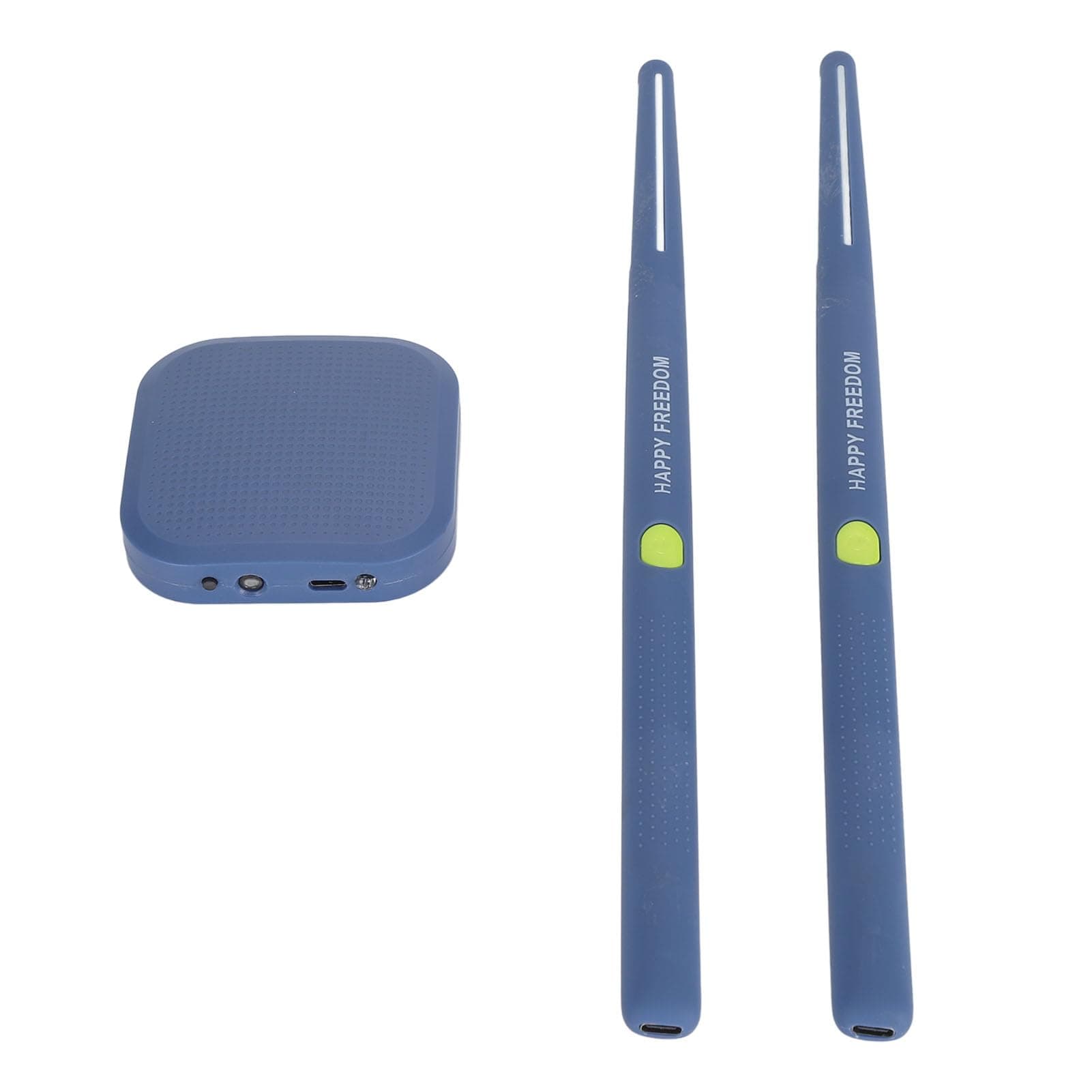 Air Drum Sticks Set, Portable Electronic Drum Set with 2 Drumsticks, Audio Converter, 3.5mm Input, USB Motion Sensing Virtual Drum Kit for Beginners Children Adults Gift (Blue)