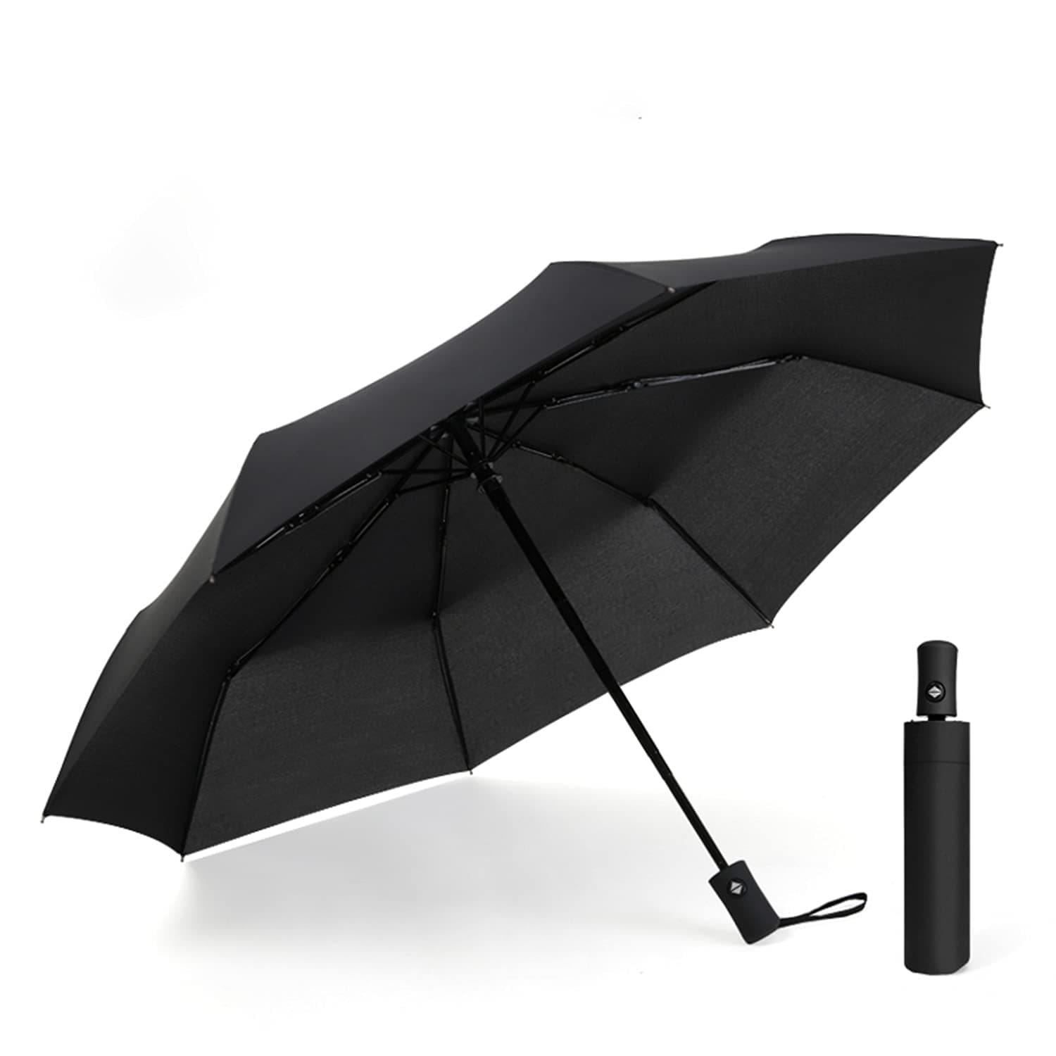 Folding Travel Umbrella Windproof Strong, Compact, Auto Open & Close, Lightweight, Strong & Portable Umbrella for rain- Men and Women Brolly