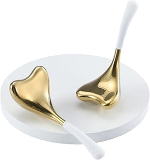 2-in-1 Gua Sha Cryo Sticks, Facial Skin Care Tools for Women Facial Massager, Unbreakable Stainless Steel Esthetician Supplies, Cooling Ice Globes Roller with Carry Case