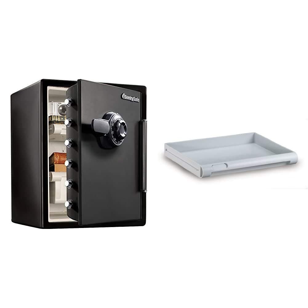 SentrySafeFireproof and Waterproof Safe Bundle with Shelf Insert (2.05 Cubic Feet)