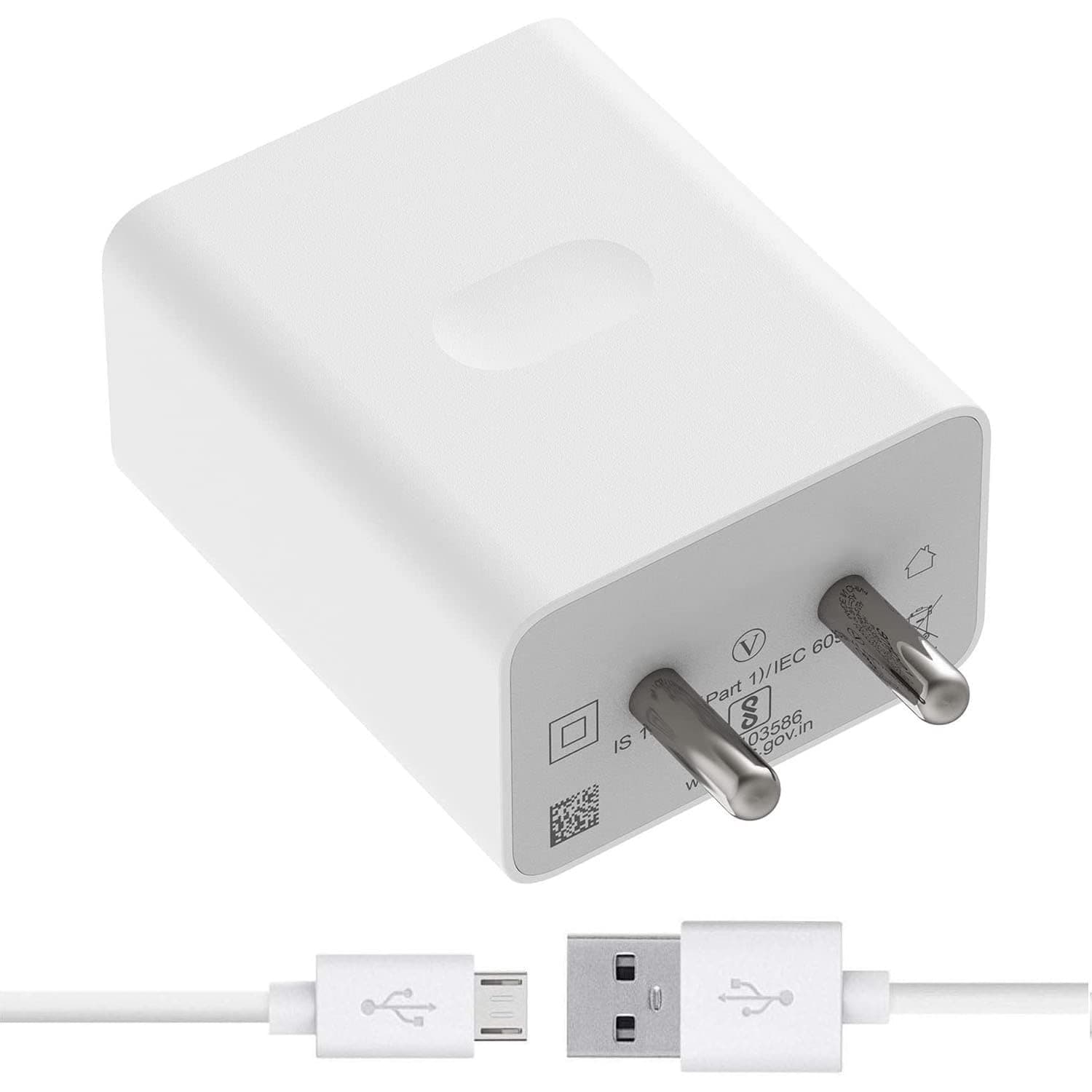 50W DT5 Ultra Fast Charger for Brandsdaddy BD Magic Plus Charger Original Adapter Like Mobile Charger | Qualcomm QC 3.0 Quick Charge Adaptive Charger with 1 Meter Micro USB Data Cable (50W, White)