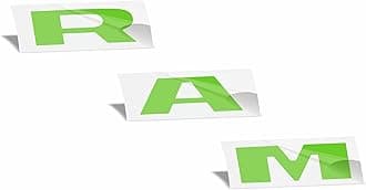 RAM Tailgate Emblem Overlay Decal Stickers 2025 Ram 1500 (Color: Lime Green)