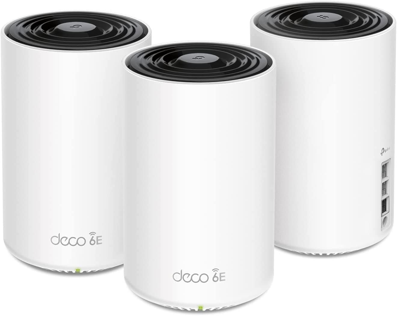 TP-Link Deco AXE5400 Tri-Band WiFi 6E Mesh System(Deco XE75 Pro) - 2.5G WAN/LAN Port, Covers up to 7200 Sq.Ft, Replaces WiFi Router and Extender, AI-Driven Mesh, New 6GHz Band, 3-Pack (Renewed)