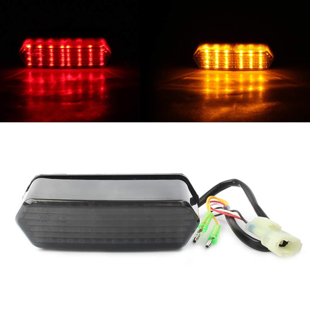 LED Integrated Tail Light for 2014-2018 Grom MSX 125 Motorcycle, Turn Signal Taillight Brake Stop Running Indicator Sequential Lights for MSX125/SF CBR650F CTX700 CTX700N, Smoke Len