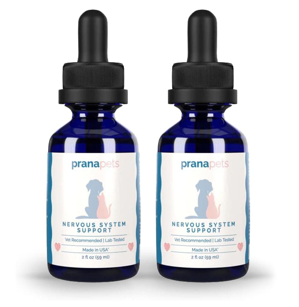 PranaPets S Support 2 Pack by Prana Pets Naturally Relieves Seizures in Dogs and Cats | Herbal Formula Safely Aids in Reducing Anxiety, Seizures, and Helps Support Brain and Nervous System Function