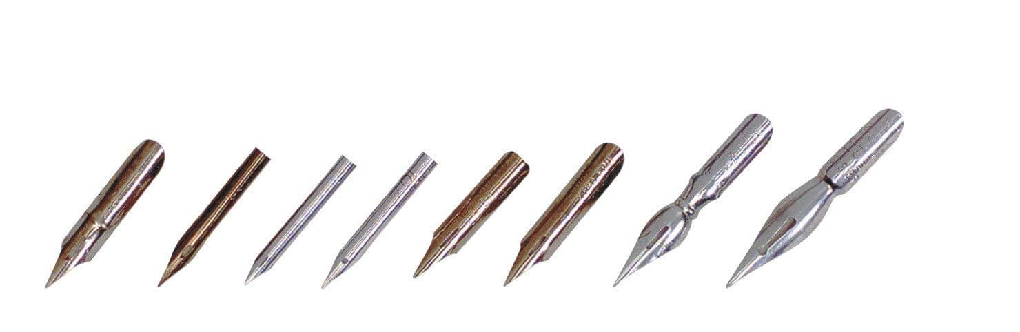 Speedball#22B Extra Fine Pen Nib, For Calligraphy, Creative HandWriting, Copperplate, Spencerian, Ruling, Ink Dip Quill Pen, Lettering, Art Supplies, Dip Fountain Caligraphy Pen Nibs, Art Pen Set