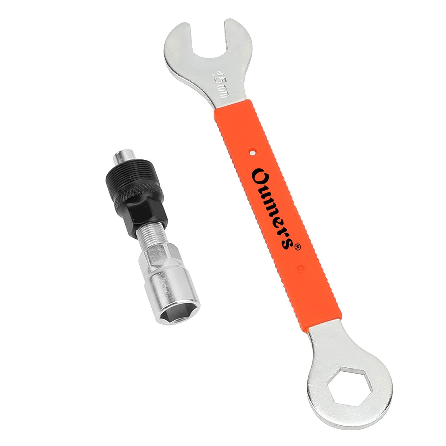 Oumers Bicycle Crank Extractor Puller, Bike Crank Removal Tool Fit for Square Threaded Taper Crankset