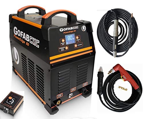 80Amps Plasma Cutter POWEREDGE80 LCD display, 220V Single Phase, 100% Duty Cycle at 80amps, CNC Table ready (GOFAB CNC or other brand)