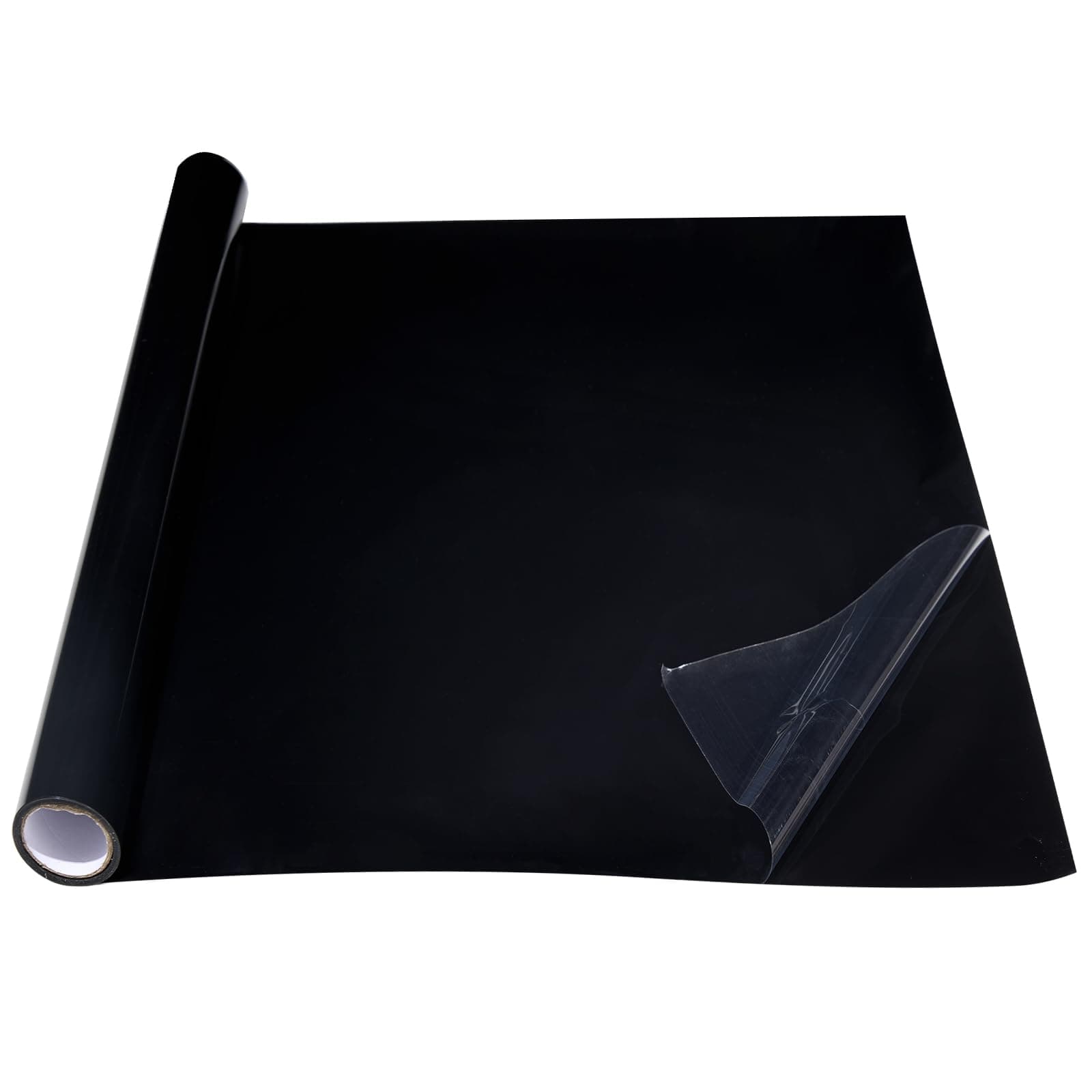 COCODE Black Aquarium Background Static Cling, 39.3"x11.8" Self Adhensive Fish Tank Background, Vinyl Aquarium Backdrop Sticker, Fish Tank Poster Aquarium Wallpaper Decorations