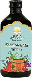 Kerala Ayurveda Khadirarishta Syrup | Ayurvedic Herbal Blood Purifier Syrup for Acne Relief, Blemishes & Glowing Skin | Skin Detox & Immunity Support | 450 ml