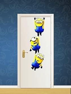 PVC Door Wall Self Adhesive Stickers for Living Room, Bedroom, Office (Multicolor, Size- 27 Cm X 88 Cm)