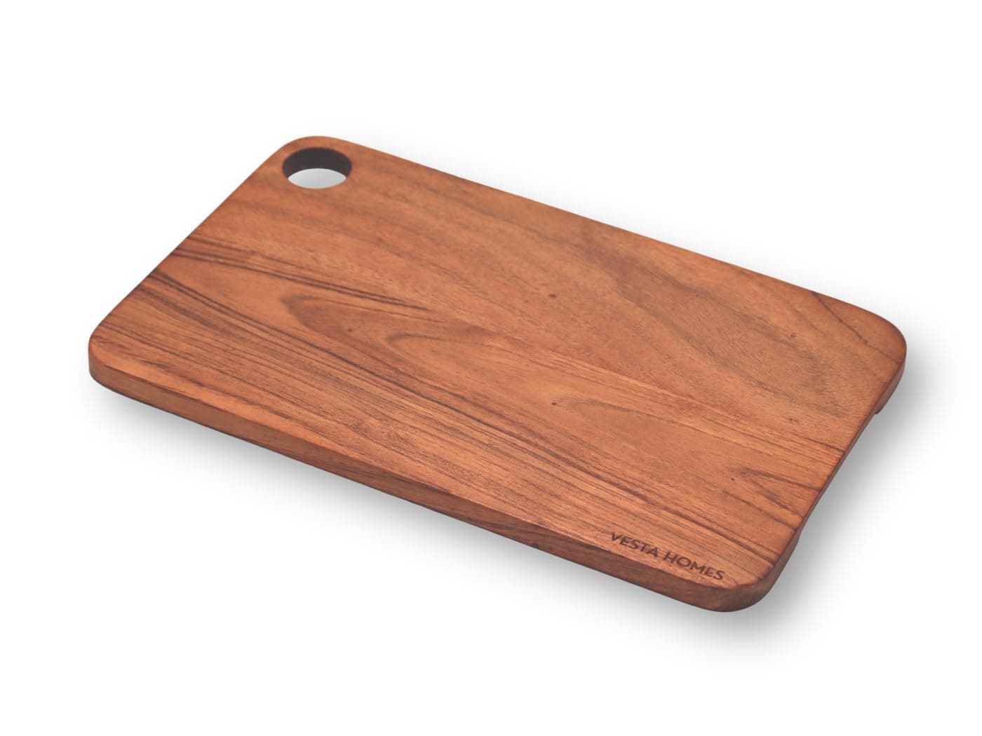 Vesta Homes Wooden Chopping Board, Cutting Board, Serving Platter for Kitchen Vegetables, Fruits & Cheese | Natural Acacia Wood | 35x21.5x1.5 cms | Handmade |(Osaka Cutting Board)