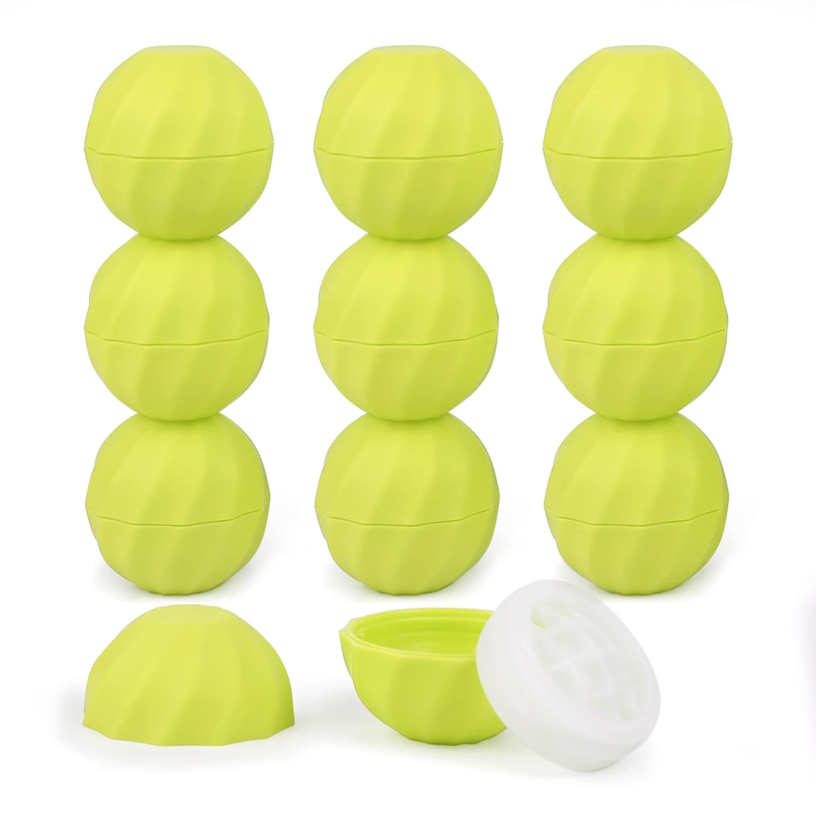longway 0.24Oz (7ml) Empty Lip Balm Sphere Containers | Screw Cap Lipstick Tubes/Chapstick Tubes/Chapstick Holder for Lip Gloss & BPA FREE (Green)