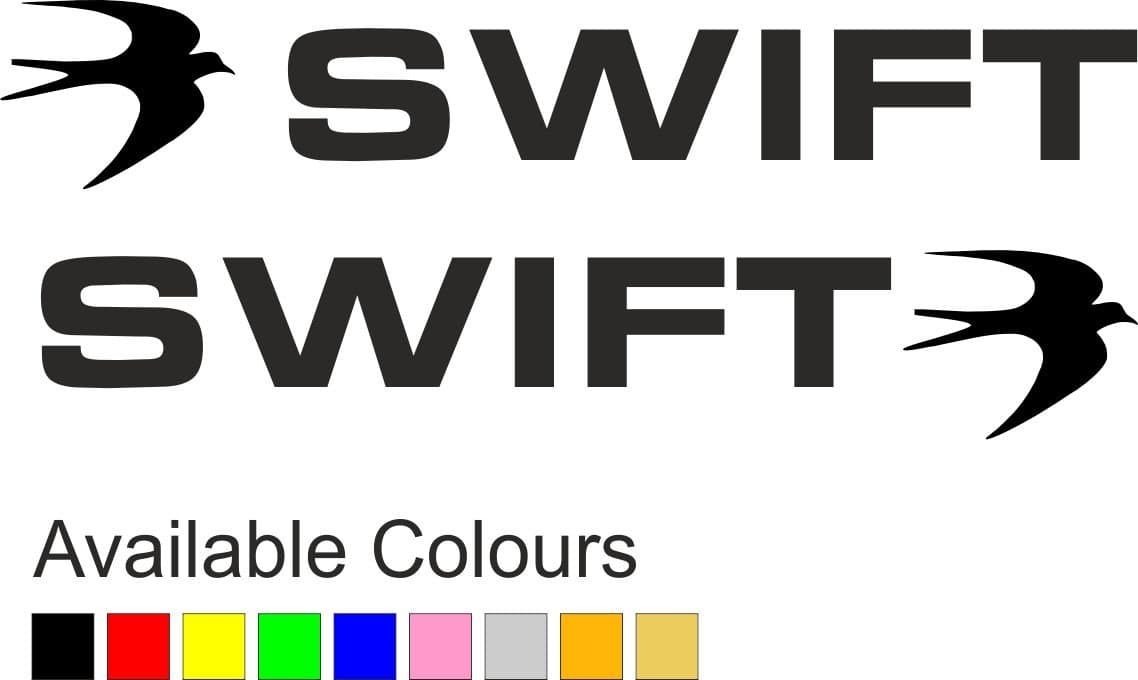 Swift Caravan Motor Home | Sticker Decal | Side Image | Swift | (BB064)