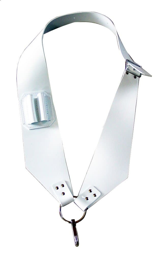 Capelle PL342C Leather Vest Harness Drum/3/4 (White)